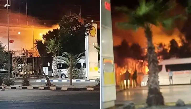 İzmir Otogarı'nda büyük yangın! Panik içinde tahliye başladı