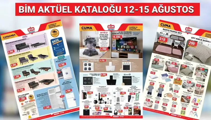 BİM 12-15 Ağustos Aktüel Kataloğu: Termos, Drone Ve Daha Fazlası İçin Hazır!