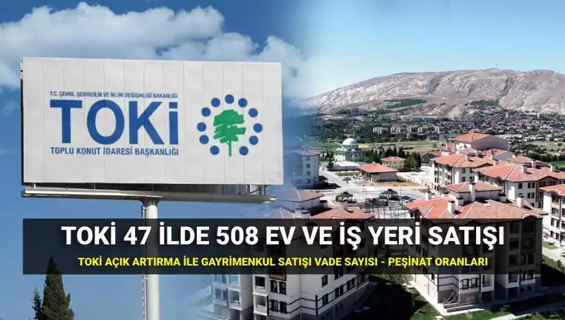 TOKİ'nin 508 Konut ve İş Yeri Satışı İçin Geri Sayım Başladı!