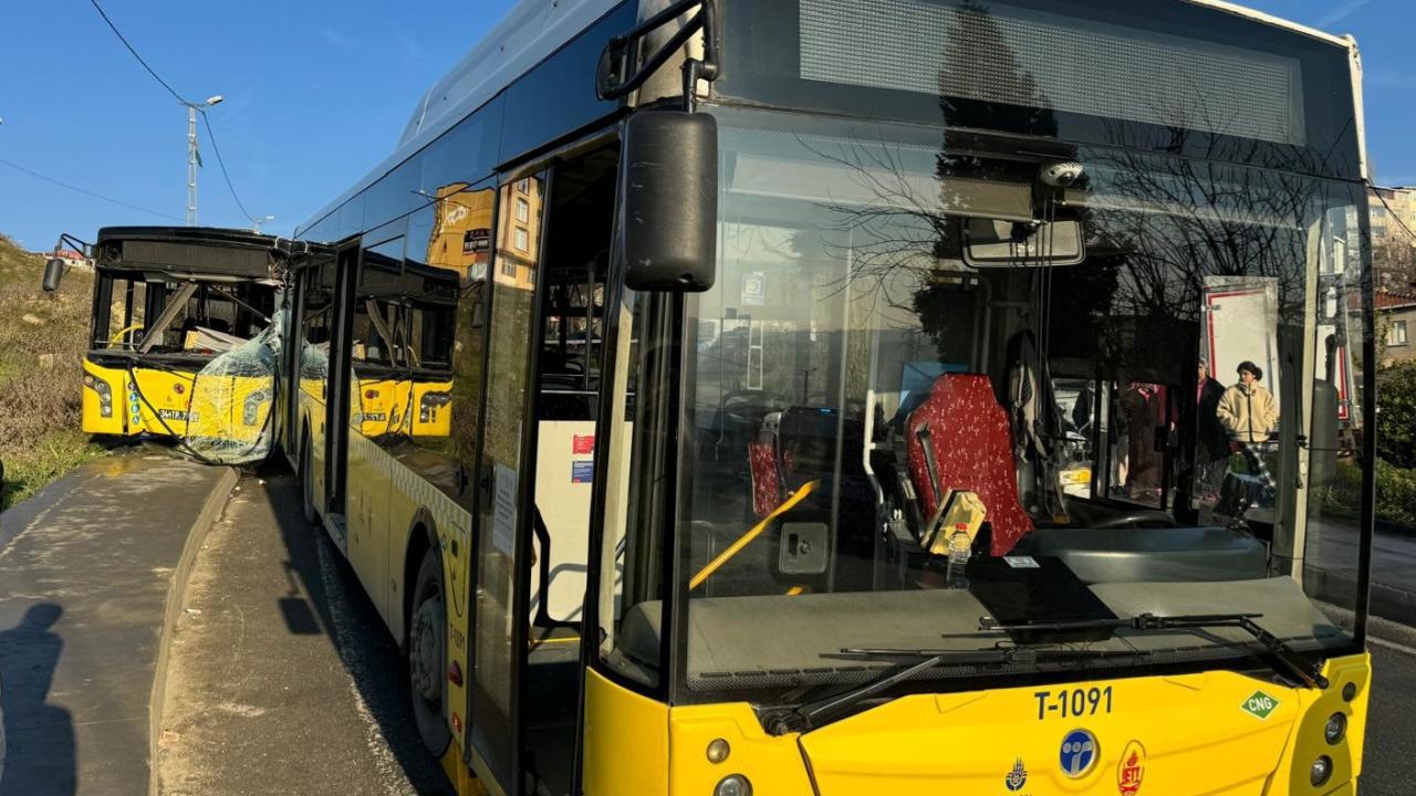 İstanbul'da Kaza: 5 İETT Otobüsü Zarar Gördü